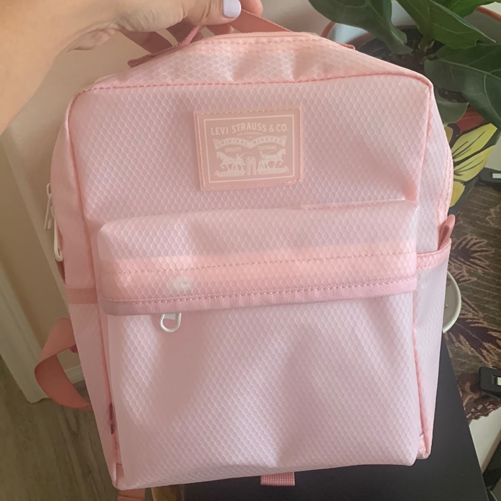 Pink Levi’s backpack